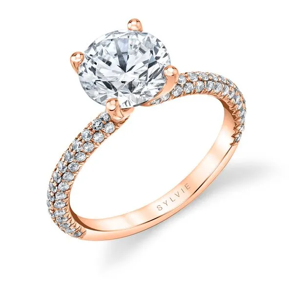 Women's Round Cut Classic Pave Engagement Ring - Braylin Diamond Showcase Longview, WA