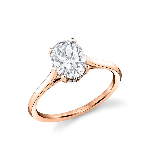 Women's Oval Cut Solitaire Hidden Halo Engagement Ring - Carter Diamond Showcase Longview, WA