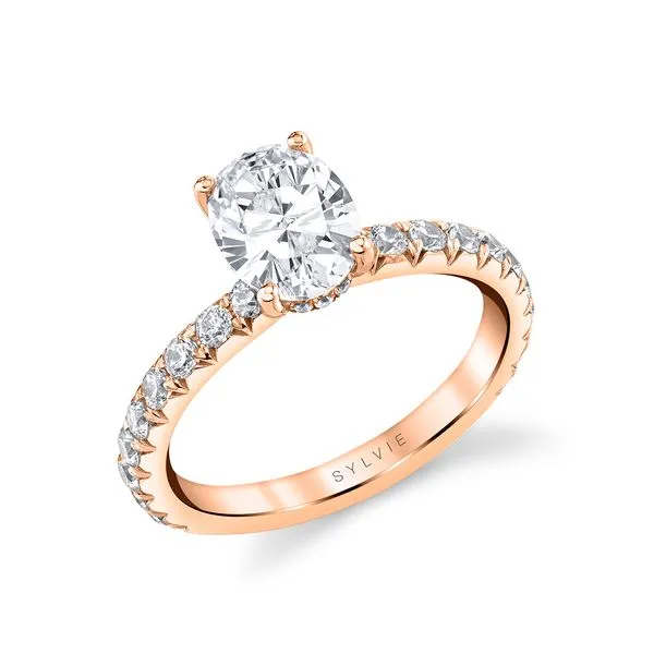 Women's Oval Cut Classic Wide Band Engagement Ring - Malencia Diamond Showcase Longview, WA
