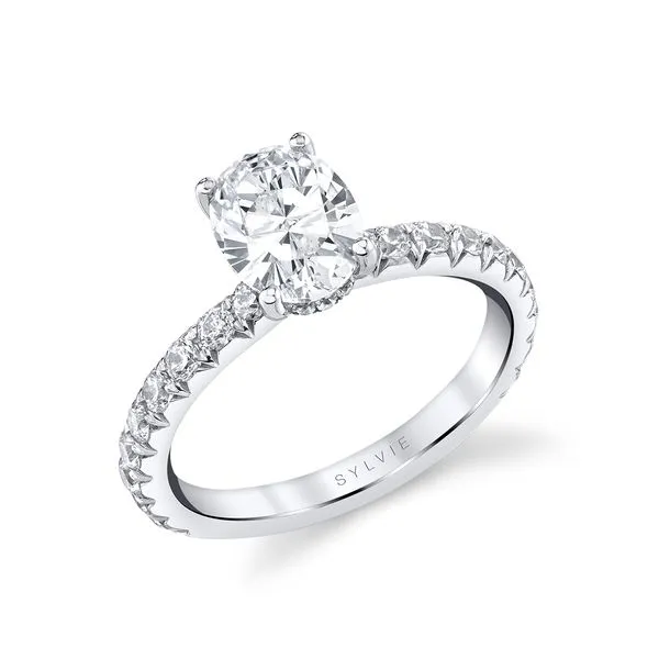 Women's Oval Cut Classic Wide Band Engagement Ring - Malencia D'Errico Jewelry Scarsdale, NY