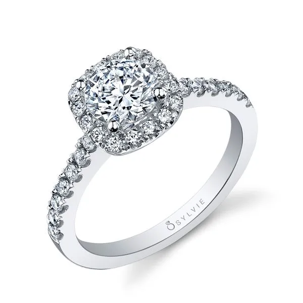 Women's Cushion Cut Classic Halo Engagement Ring - Chantelle Stuart Benjamin & Co. Jewelry Designs San Diego, CA
