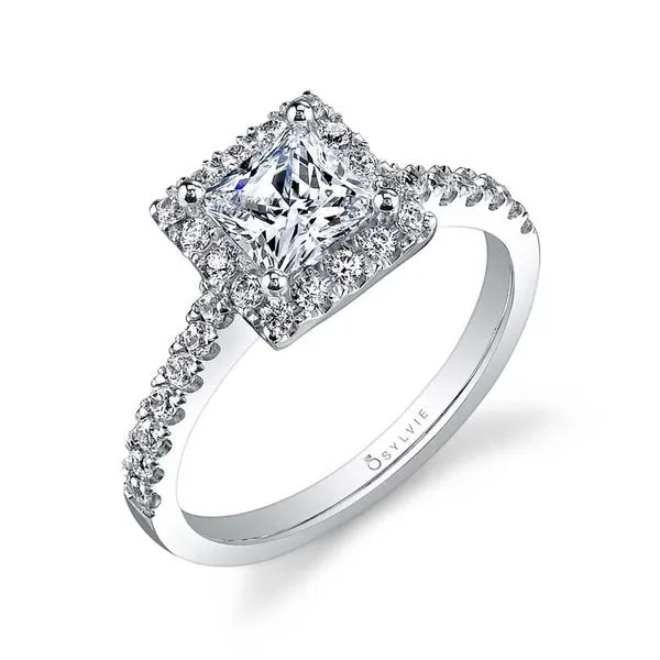 Women's Princess Cut Classic Halo Engagement Ring - Chantelle Diamond Showcase Longview, WA