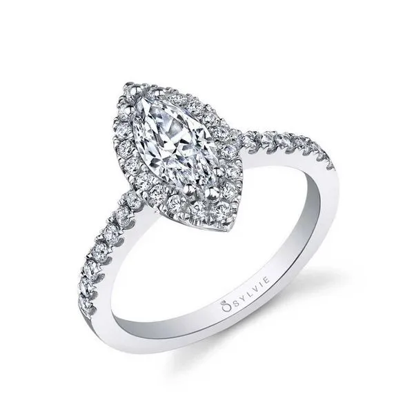 Women's Marquise Cut Classic Halo Engagement Ring - Chantelle Diamond Showcase Longview, WA