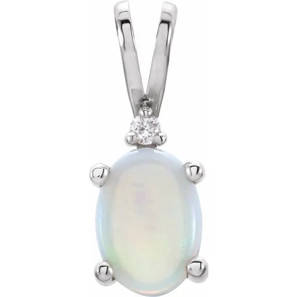 Accented Cabochon Pendant Jewelry Design Studio Jensen Beach, FL
