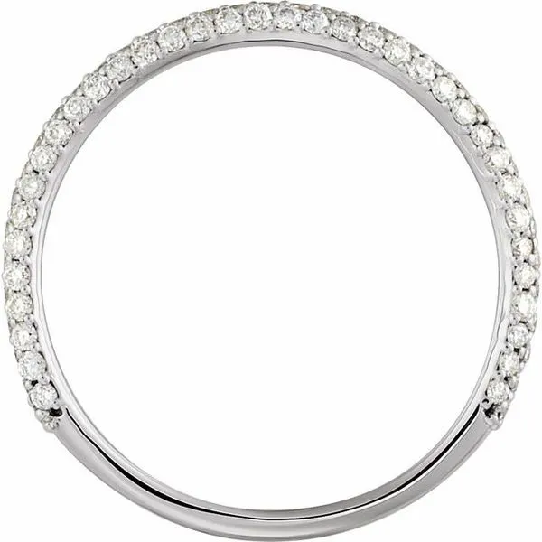 Pavé Anniversary Band Image 2 The Jewelry Source El Segundo, CA