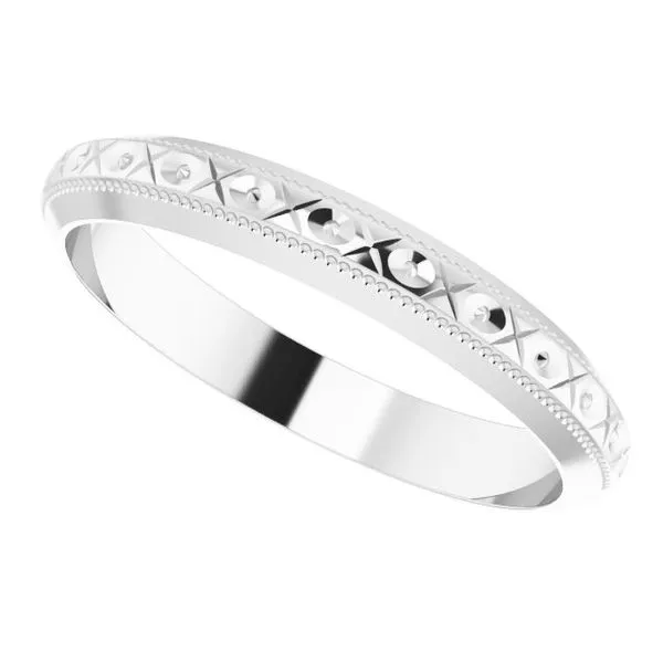 Milgrain Geometric Band Image 5 Cherry Street Jewelers Tulsa, OK