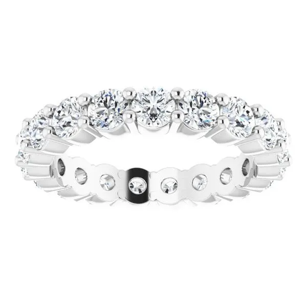 Shared-Prong Eternity Band Image 3 L & L jewelers Scarborough, ME