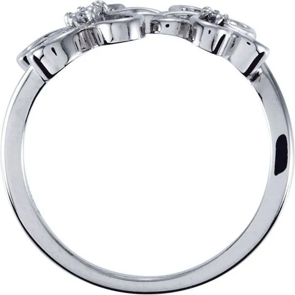 Accented Floral Ring Image 2 Hopman Jewelers Elkhart, IN