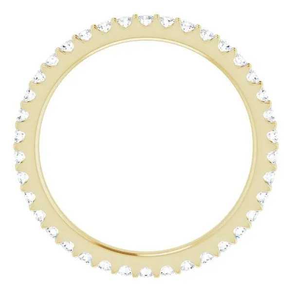 Shared-Prong Eternity Band Image 2 L & L jewelers Scarborough, ME