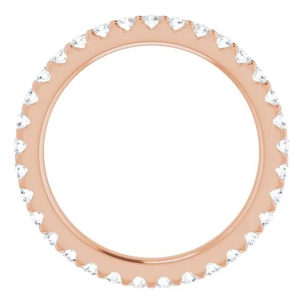 Shared-Prong Eternity Band Image 2 L & L jewelers Scarborough, ME