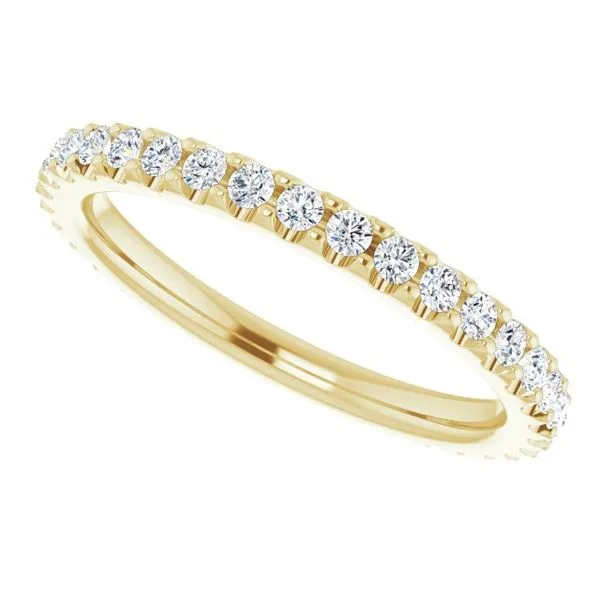 Shared-Prong Eternity Band Image 5 L & L jewelers Scarborough, ME