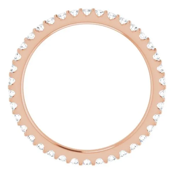 Shared-Prong Eternity Band Image 2 L & L jewelers Scarborough, ME