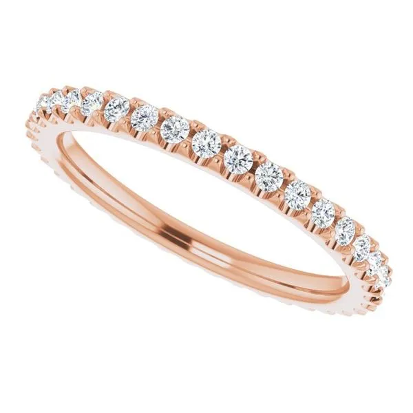 Shared-Prong Eternity Band Image 5 L & L jewelers Scarborough, ME