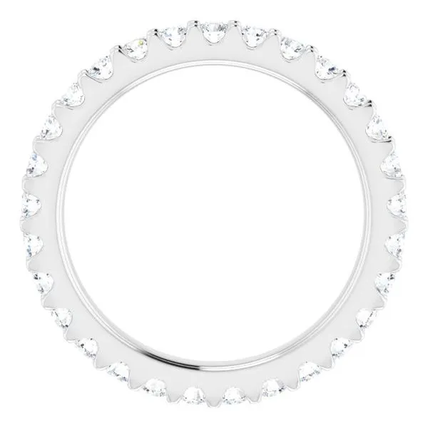 Shared-Prong Eternity Band Image 2 L & L jewelers Scarborough, ME
