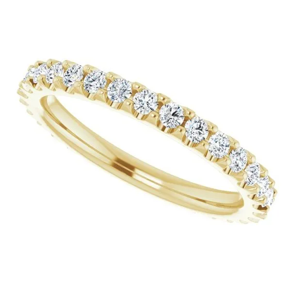 Shared-Prong Eternity Band Image 5 L & L jewelers Scarborough, ME
