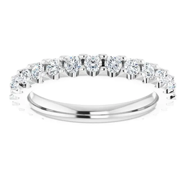 Shared-Prong Eternity Band Image 3 L & L jewelers Scarborough, ME