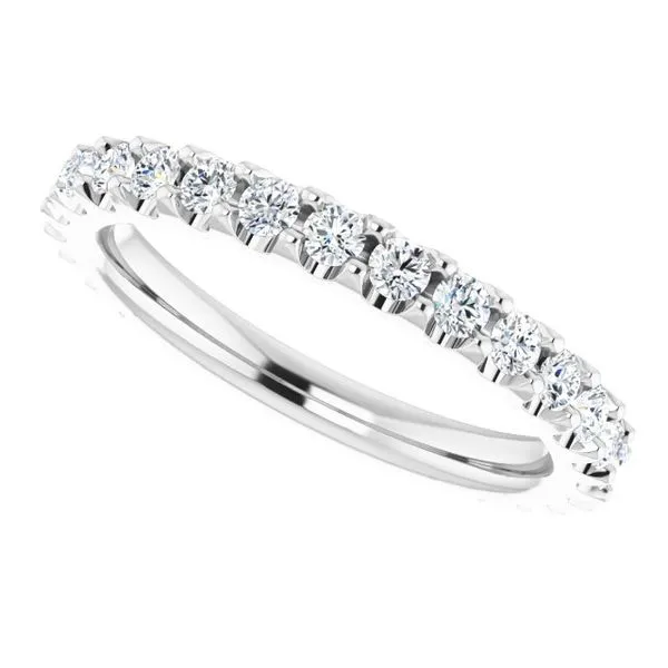 Shared-Prong Eternity Band Image 5 L & L jewelers Scarborough, ME