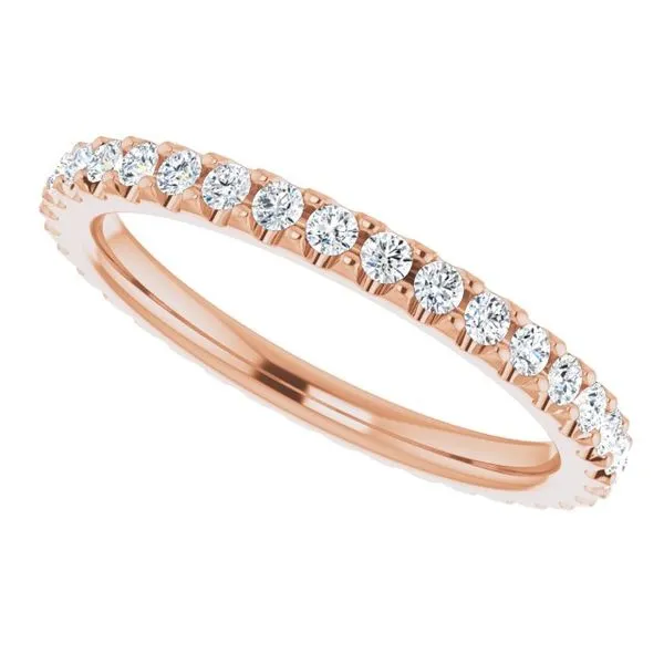 Shared-Prong Eternity Band Image 5 L & L jewelers Scarborough, ME