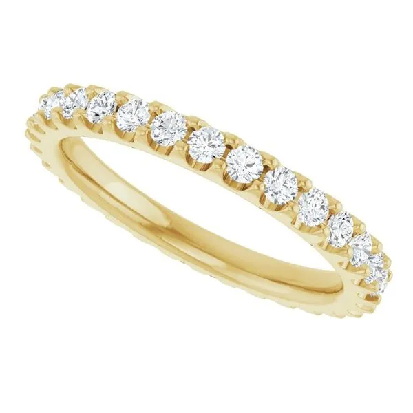 Shared-Prong Eternity Band Image 5 L & L jewelers Scarborough, ME