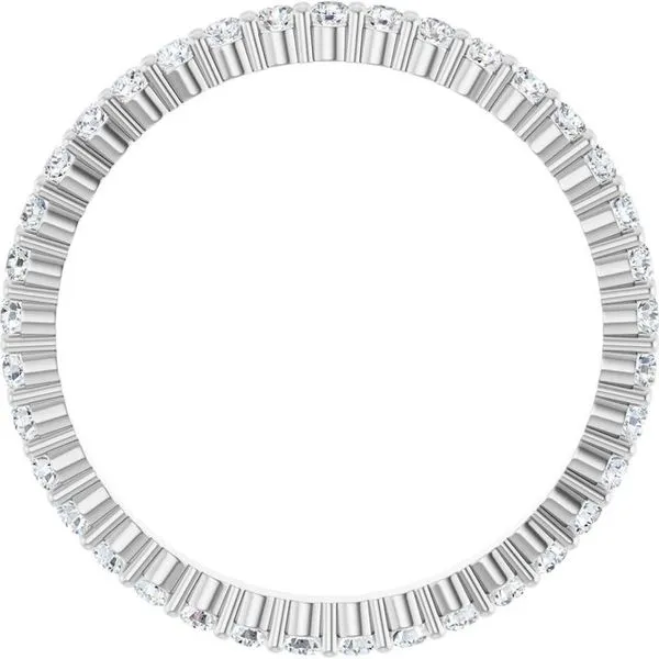 Shared-Prong Eternity Band Image 2 L & L jewelers Scarborough, ME