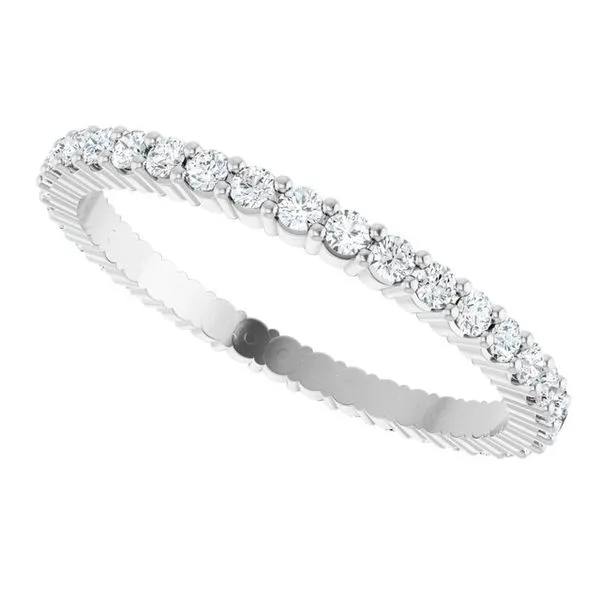 Shared-Prong Eternity Band Image 5 L & L jewelers Scarborough, ME