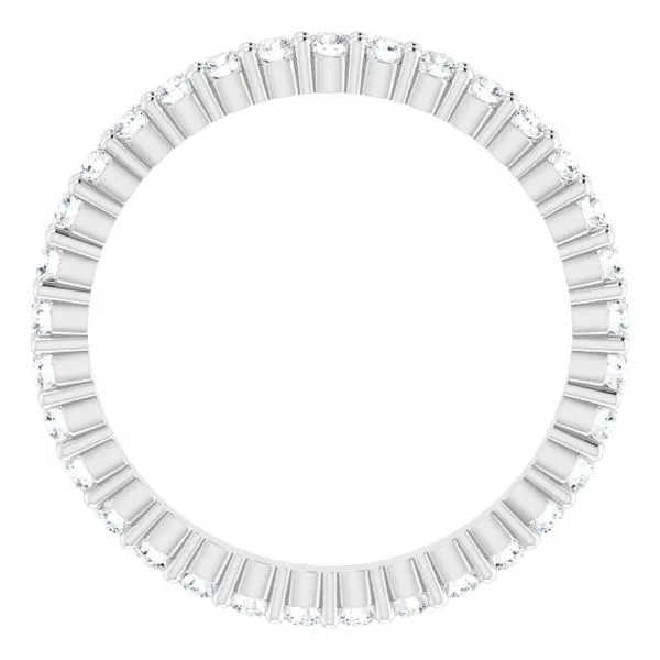 Shared-Prong Eternity Band Image 2 L & L jewelers Scarborough, ME