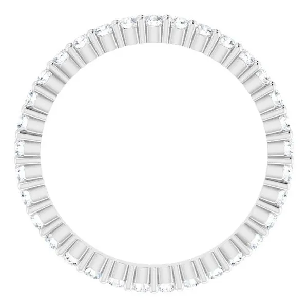 Shared-Prong Eternity Band Image 2 L & L jewelers Scarborough, ME