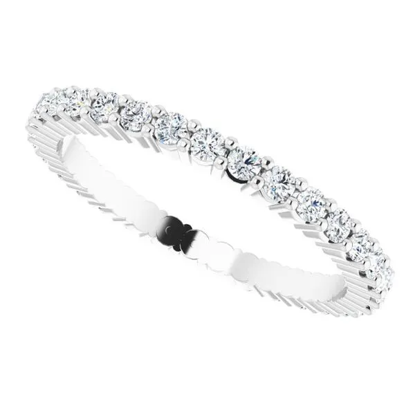 Shared-Prong Eternity Band Image 5 L & L jewelers Scarborough, ME