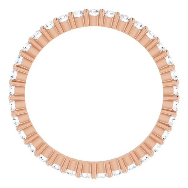 Shared-Prong Eternity Band Image 2 L & L jewelers Scarborough, ME