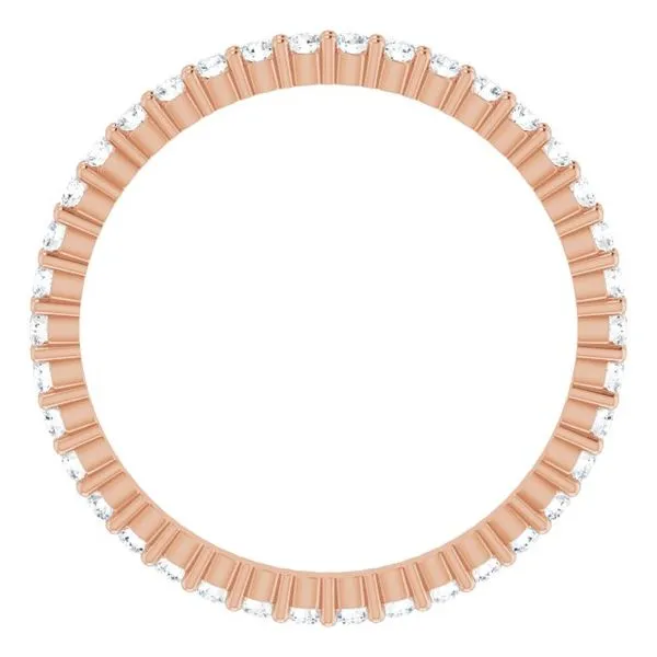 Shared-Prong Eternity Band Image 2 L & L jewelers Scarborough, ME