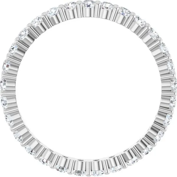 Shared-Prong Eternity Band Image 2 L & L jewelers Scarborough, ME