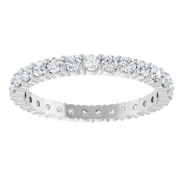 Shared-Prong Eternity Band Image 3 L & L jewelers Scarborough, ME