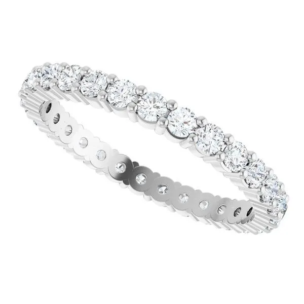 Shared-Prong Eternity Band Image 5 L & L jewelers Scarborough, ME