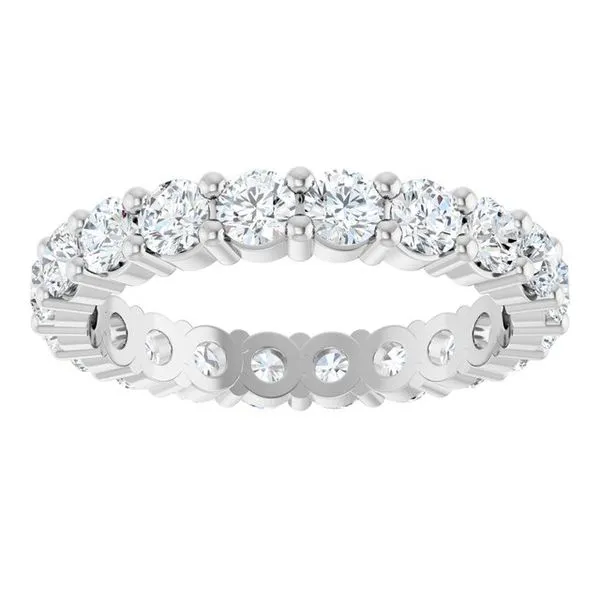 Shared-Prong Eternity Band Image 3 L & L jewelers Scarborough, ME