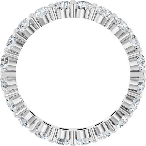 Shared-Prong Eternity Band Image 2 L & L jewelers Scarborough, ME