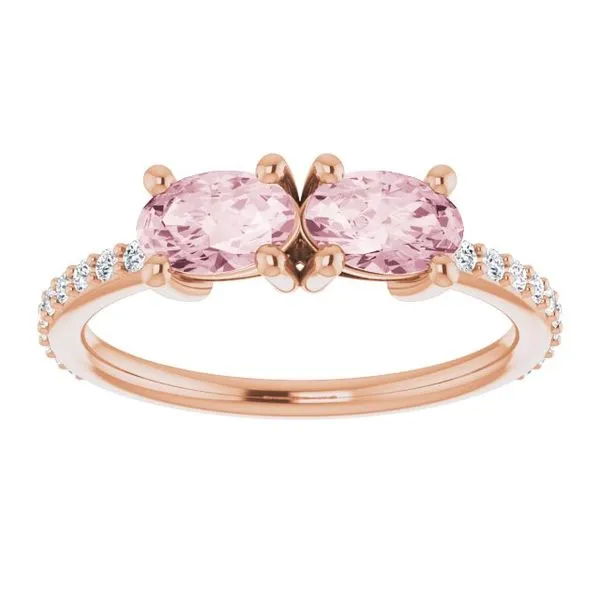 Two-Stone Ring Image 3 Jewelry Design Studio Jensen Beach, FL