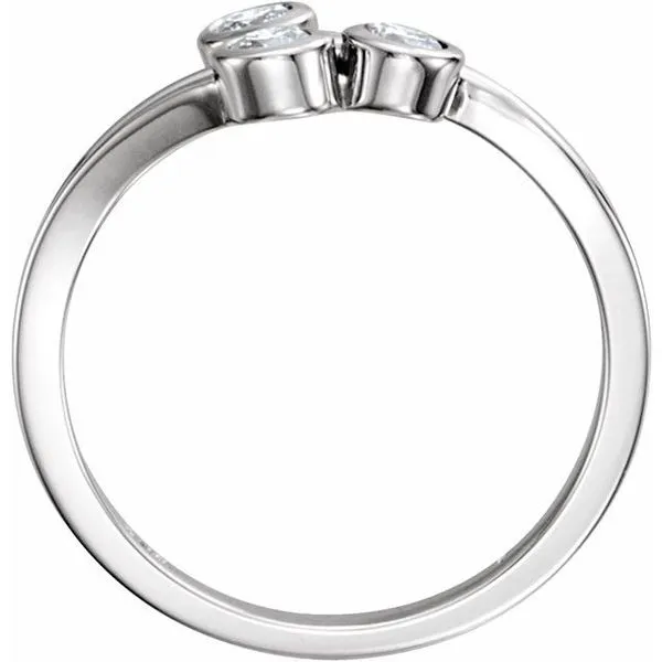 Three-Stone Bezel-Set Ring Image 2 J. Meredith Jewelers Delafield, WI