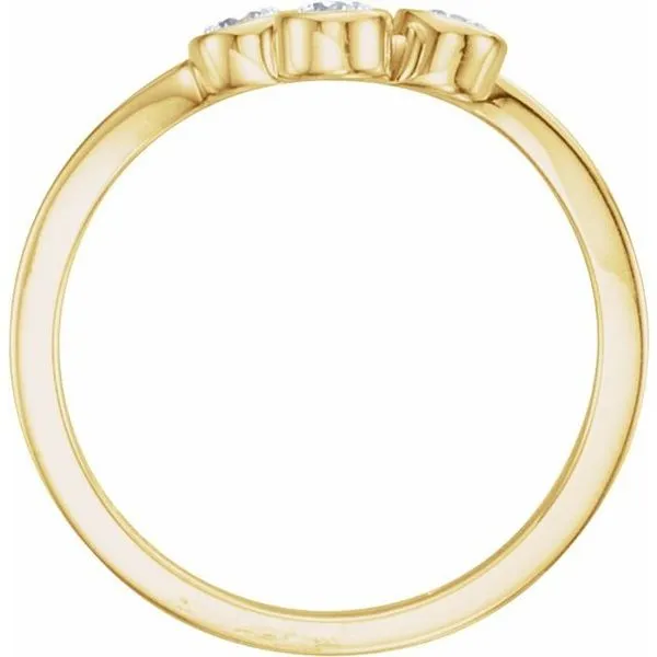 Three-Stone Bezel-Set Ring Image 2 Smith Jewelers Franklin, VA