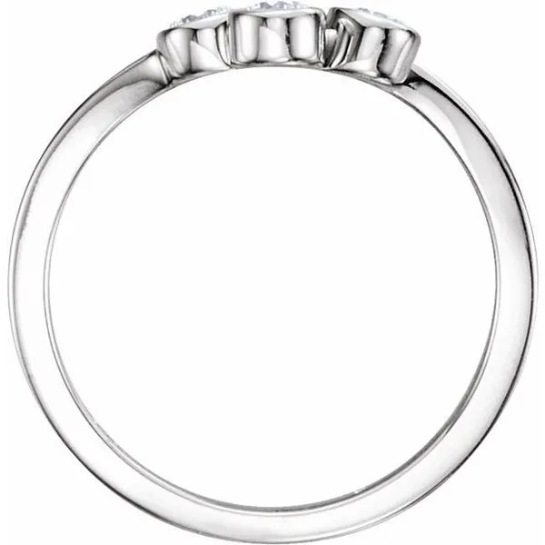 Three-Stone Bezel-Set Ring Image 2 Jewelry Design Studio Jensen Beach, FL