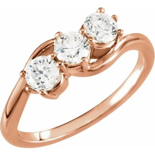 Three-Stone Ring Jewelry Design Studio Jensen Beach, FL