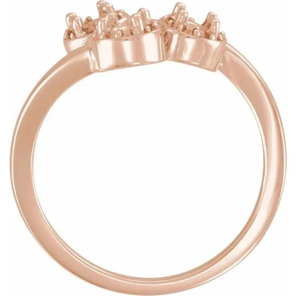 Halo-Style Three-Stone Ring Image 2 Rasmussen Jewelers Spanish Fork, UT