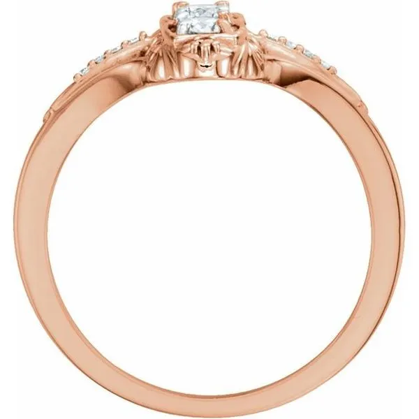 Vintage-Inspired Three-Stone Ring Image 2 Hopman Jewelers Elkhart, IN