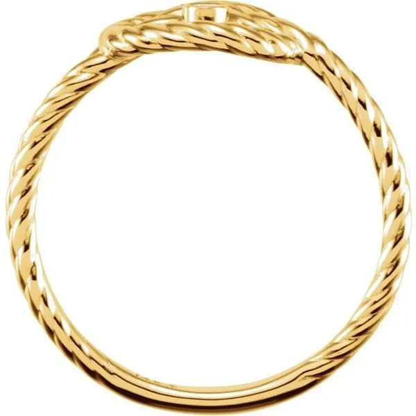 Rope Knot Ring Image 2 Hopman Jewelers Elkhart, IN