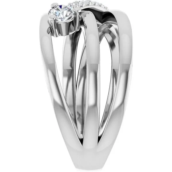 Accented Freeform Ring Image 4 Hopman Jewelers Elkhart, IN