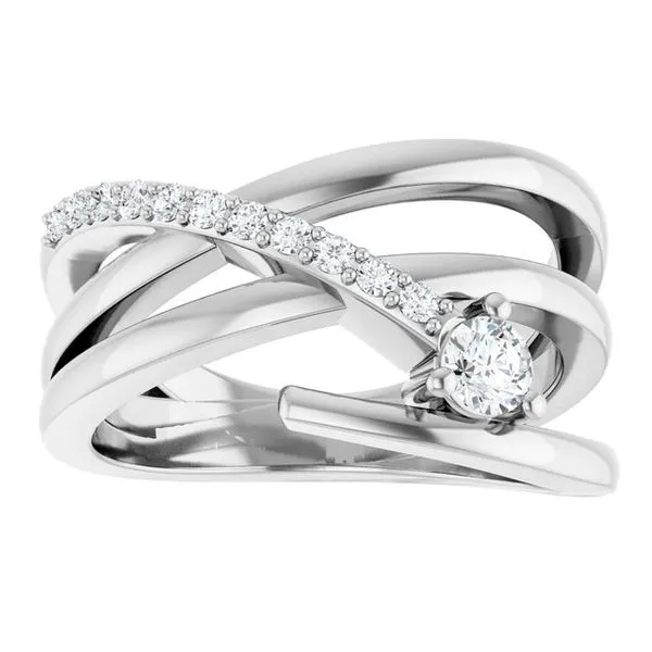 Accented Freeform Ring Image 3 Leslie E. Sandler Fine Jewelry and Gemstones rockville , MD