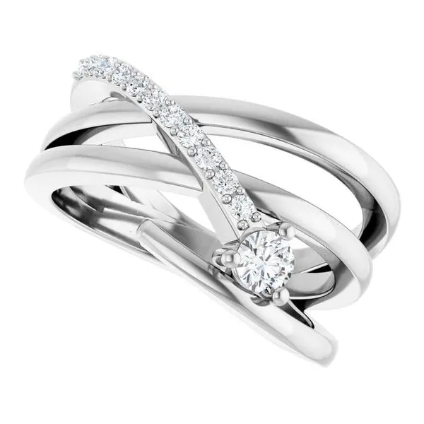 Accented Freeform Ring Image 5 Leslie E. Sandler Fine Jewelry and Gemstones rockville , MD