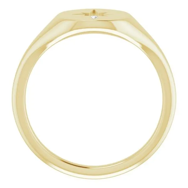 Oval Starburst Signet Ring Image 2 Cherry Street Jewelers Tulsa, OK