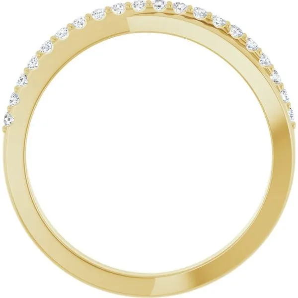 Criss-Cross Ring Image 2 James & Williams Jewelers Berwyn, IL