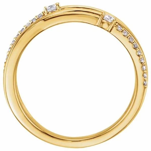 Criss-Cross Ring Image 2 Hopman Jewelers Elkhart, IN
