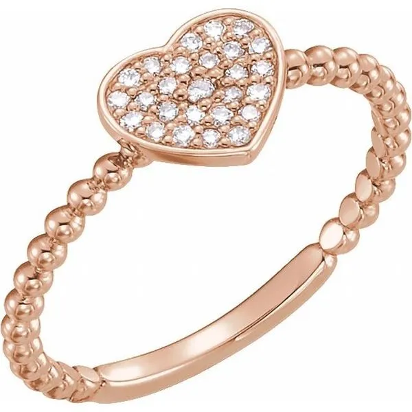 Cluster Heart Ring J. Meredith Jewelers Delafield, WI
